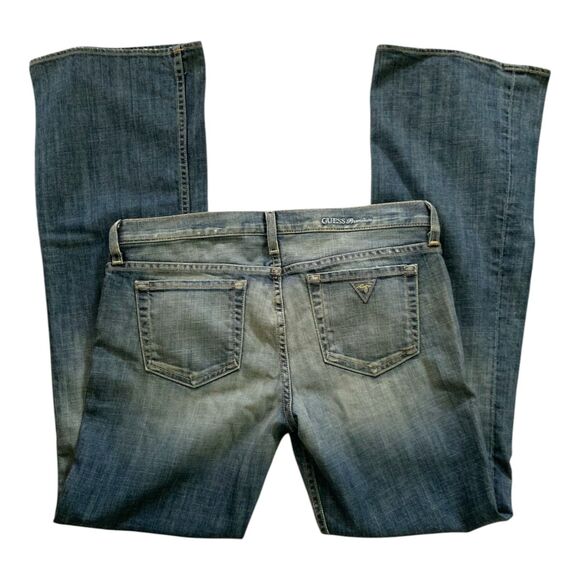 NEW GUESS premium Jeans foxy flare dark denim Nottingham ladies size 31 - Picture 3 of 6